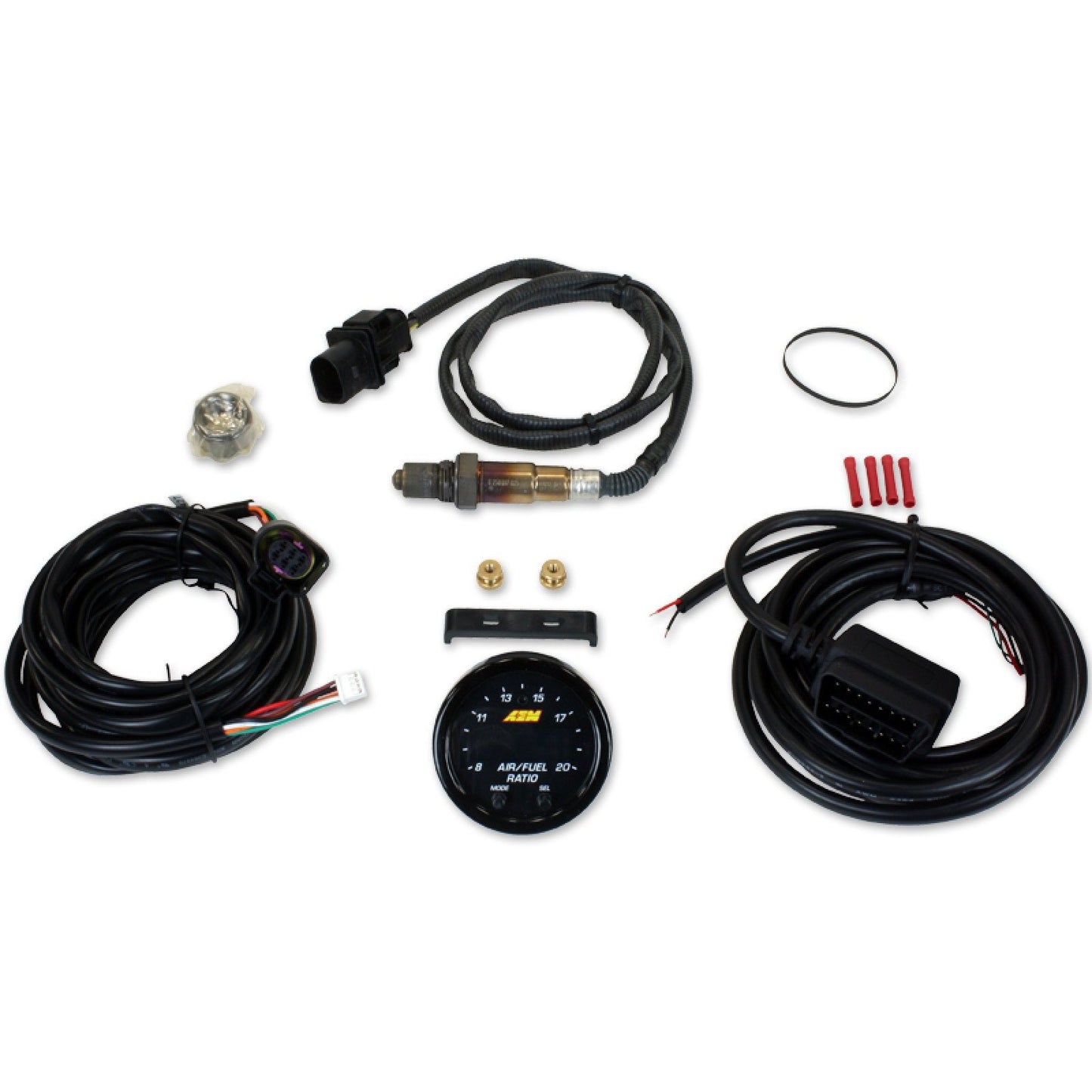 AEM X-Series Wideband UEGO AFR Sensor Controller Gauge Kit with X-Digital Technology (30-0334)-aem30-0334-30-0334-Air Fuel Ratio Gauges-AEM Electronics-JDMuscle