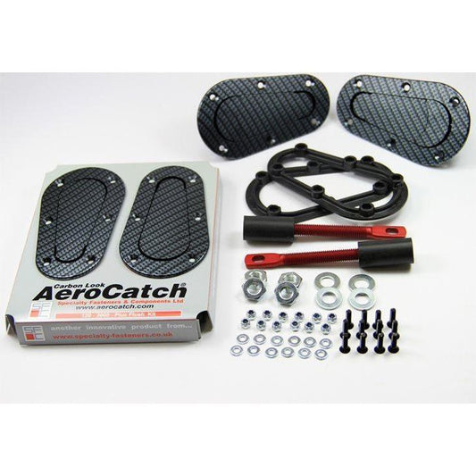 Aerocatch Hood Pins Non-Locking Carbon Look - Universal-AEC-120-3000-AEC-120-3000-Hood Pins and Latches-Aerocatch-JDMuscle