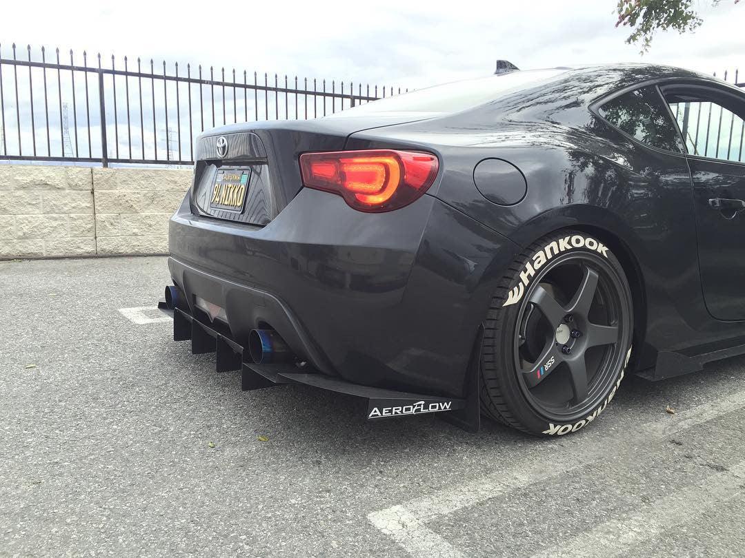 AeroFlowDynamics 13 - 18 BRZ/ FRS Rear Diffuser - JDMuscleDiffusers and Vortex GeneratorsGloss jet black