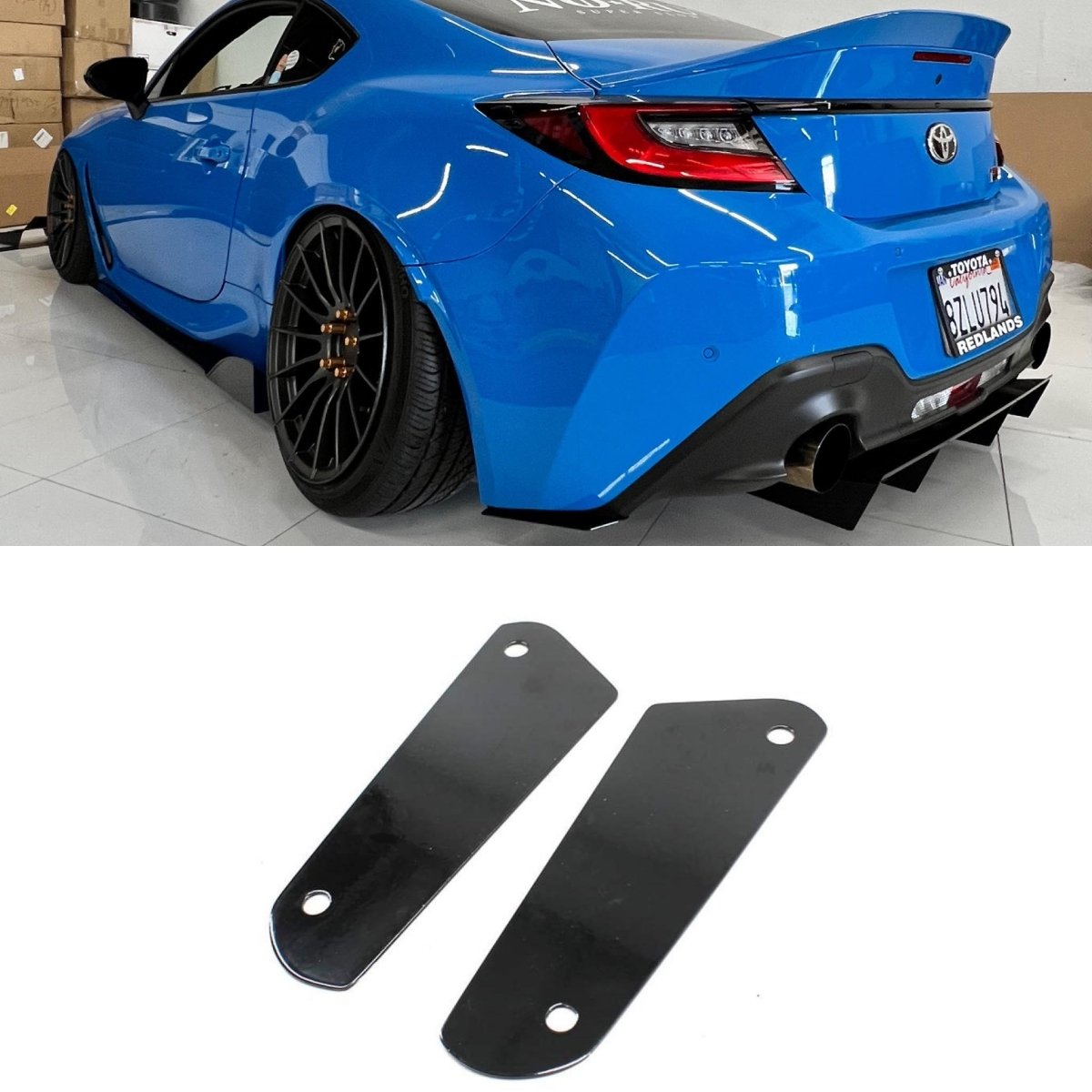 AeroFlowDynamics 2022+ BRZ/ GR86 Rear Diffuser Spats V1.5 - JDMuscleDiffusers and Vortex GeneratorsRear Bumper Side Spats ONLY