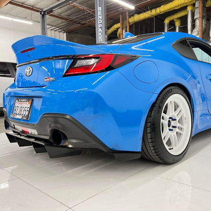 AeroFlowDynamics 2022+ BRZ/ GR86 Rear Diffuser V1 - JDMuscleDiffusers and Vortex GeneratorsRear Bumper Side Spats ONLYBlack