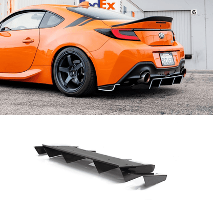 AeroFlowDynamics 2022+ BRZ/ GR86 Rear Diffuser V1 - JDMuscleDiffusers and Vortex GeneratorsRear Bumper Side Spats ONLYBlack