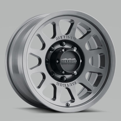 Method MR703 17x8.5 0mm Offset 8x6.5 130.81mm CB Gloss Titanium Wheel | MR70378580800