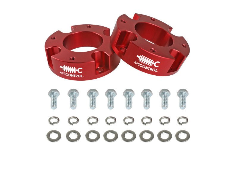 aFe 07 - 21 Tundra Control 2.5 In Leveling Kit Red | 416 - 72T002 - R - JDMuscleWheel Spacers and Adaptersafe416-72T002-R