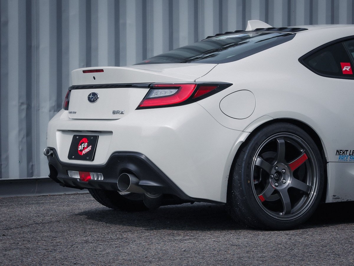 aFe 13 - 22 GR86/FR - S/BRZ H4 - 2.0L/2.4L Takeda 3in 304 SS Cat - Back Exhaust System w/ Brushed Tip | 49 - 36057 - H - JDMuscleCat Back Exhaust Systemafe49-36057-H