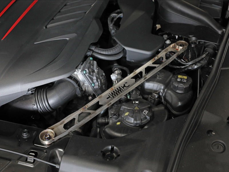 aFe 20-21 GR Supra A90 Control 304 Stainless Steel Front Suspension Strut Brace - Raw | 450-721003-A - JDMuscleSuspension Accessoriesafe450-721003-A