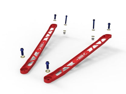 aFe 20-21 GR Supra A90 Control 304 Stainless Steel Front Suspension Strut Brace Red | 450-721003-R - JDMuscleSuspension Accessoriesafe450-721003-R