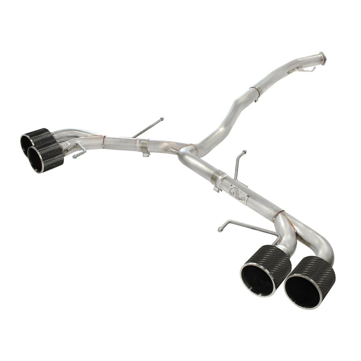 aFe 3in SS Exhaust Cat Back w/ Carbon Fiber Tips 09-15 Nissan GTR V6 3.8L (49-36108-C)-afe49-36108-C-49-36108-C-Cat Back Exhaust System-aFe-JDMuscle