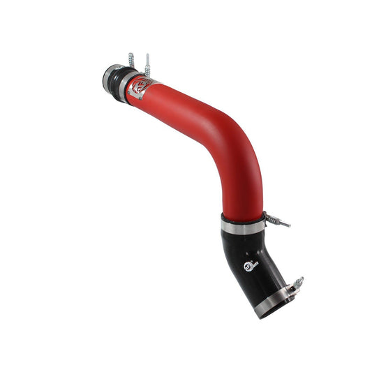 aFe BladeRunner 3-inch Red Intercooler Tube Hot Side w/Couplings & Clamps 2013-2014 RAM Diesel 6.7L (td) (46-20138-R)-afe46-20138-R-46-20138-R-Intercooler Piping Kits-aFe-JDMuscle