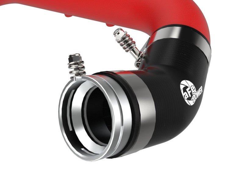 aFe BladeRunner Red 2-3/4in Aluminum Charge Pipe Toyota Supra GR 2021 | 46-20488-R - JDMuscleCharge Pipesafe46-20488-R