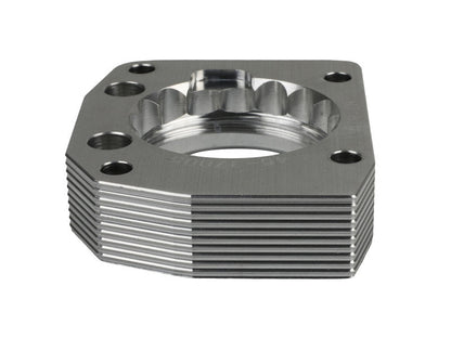 aFe Bullet Throttle Body Spacer Silver Honda S2000 L4 2.0L 2000 - 2003 | 46 - 37005 - JDMuscleThrottle Bodiesafe46-37005