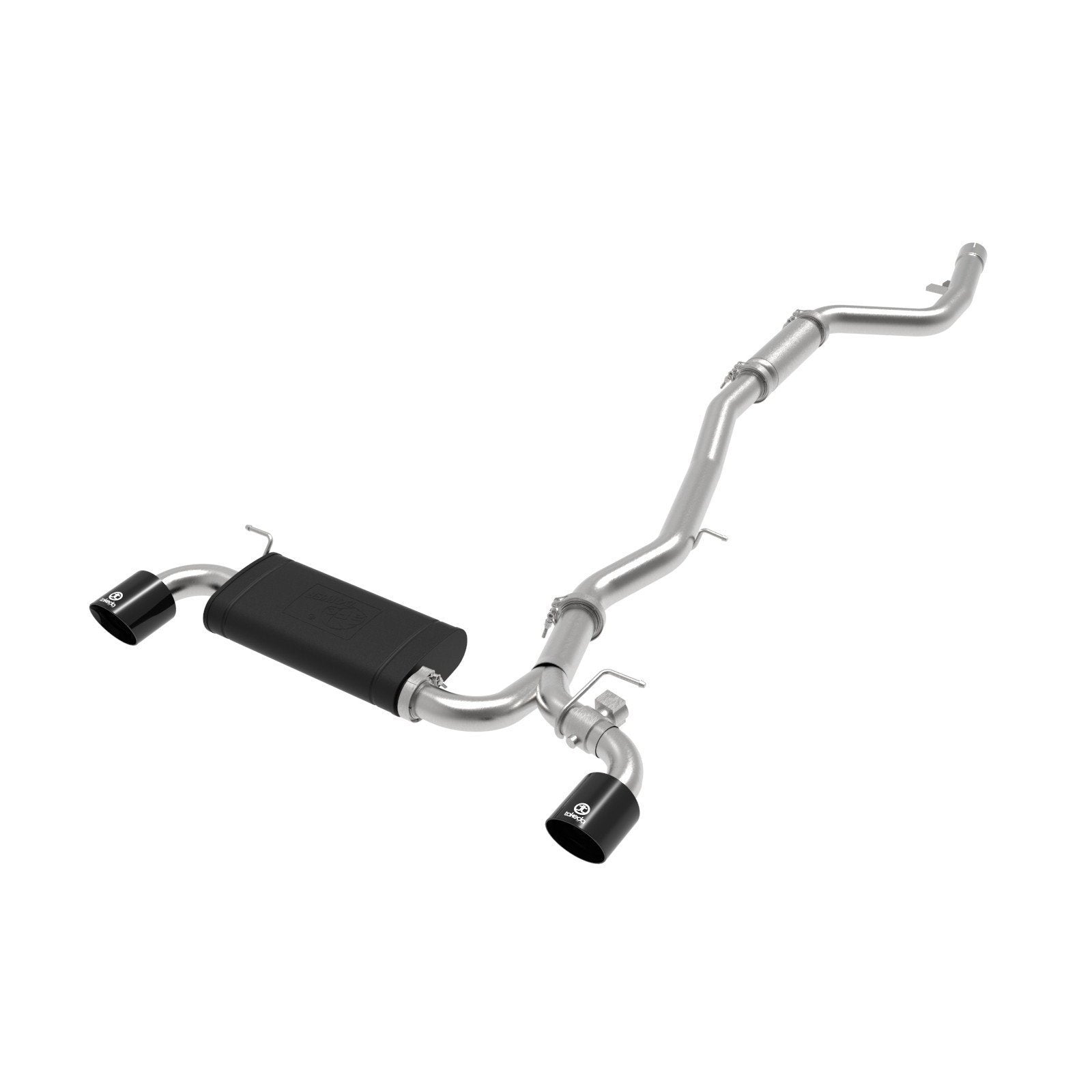 aFe Cat Back Exhaust Black Tips 3" to 2-1/2" 304SS Toyota Supra 2020+ (49-36043-B)-afe49-36043-B-49-36043-B-Cat Back Exhaust System-aFe-JDMuscle