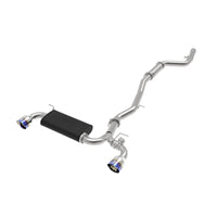 aFe Cat Back Exhaust Blue Flame Tips 3" to 2-1/2" 304SS Toyota Supra 2020+ | 49-36043-L