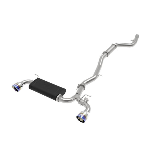 aFe Cat Back Exhaust Blue Flame Tips 3" to 2-1/2" 304SS Toyota Supra 2020+ (49-36043-L)-afe49-36043-L-49-36043-L-Cat Back Exhaust System-aFe-JDMuscle
