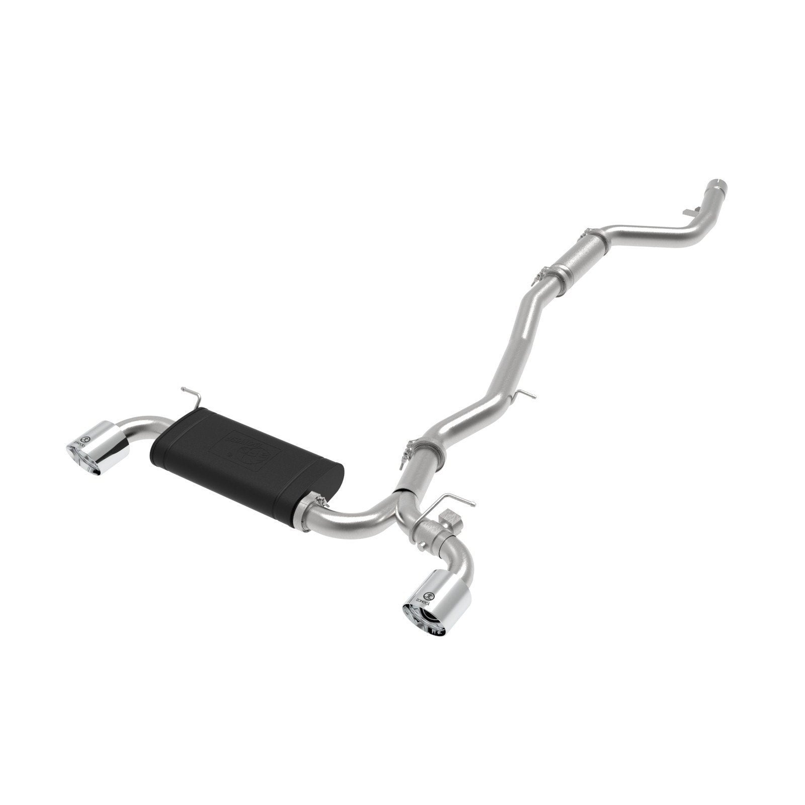 aFe Cat Back Exhaust Polished Tips 3" to 2-1/2" 304SS Toyota Supra 2020+ (49-36043-P)-afe49-36043-P-49-36043-P-Cat Back Exhaust System-aFe-JDMuscle