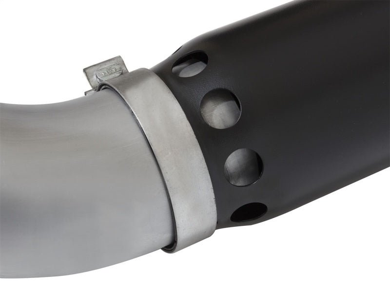 aFe Large Bore HD 5in DPF-Back SS Exhaust w/ Black Tip Nissan Titan 5.0L V8 2016 | 49-46112-B - JDMuscleCat Back Exhaust Systemafe49-46112-B