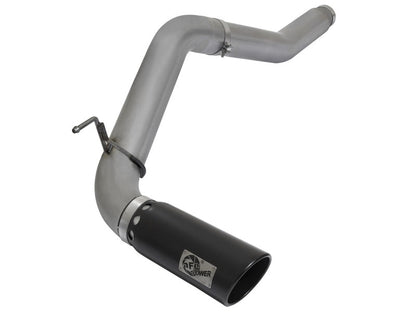 aFe Large Bore HD 5in DPF-Back SS Exhaust w/ Black Tip Nissan Titan 5.0L V8 2016 | 49-46112-B - JDMuscleCat Back Exhaust Systemafe49-46112-B