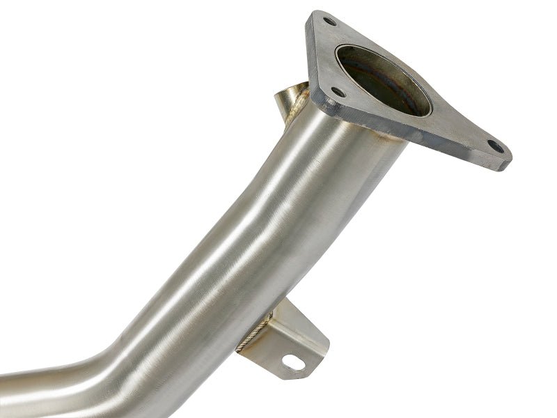 aFe Power Elite Twisted Steel 2.5in Rear Down-Pipe Mid-Pipe Infiniti Q50 2016-2019 | 48-36111-RN - JDMuscleFront Pipes and Downpipes / J-Pipesafe48-36111-RN
