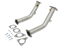 aFe Power Elite Twisted Steel 2.5in Rear Down-Pipe Mid-Pipe Infiniti Q50 2016-2019 | 48-36111-RN - JDMuscleFront Pipes and Downpipes / J-Pipesafe48-36111-RN