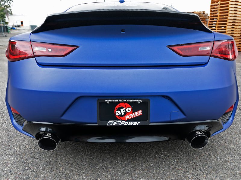 aFe POWER Takeda 2.5in 304 SS CB Exhaust w/ Black Tips 17-21 Infiniti Q60 V6-3.0L | tt | 49-36134NM-B - JDMuscleCat Back Exhaust Systemafe49-36134NM-B