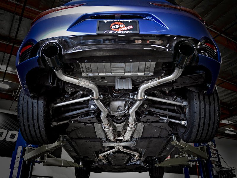 aFe POWER Takeda 2.5in 304 SS CB Exhaust w/ Black Tips 17-21 Infiniti Q60 V6-3.0L | tt | 49-36134NM-B - JDMuscleCat Back Exhaust Systemafe49-36134NM-B