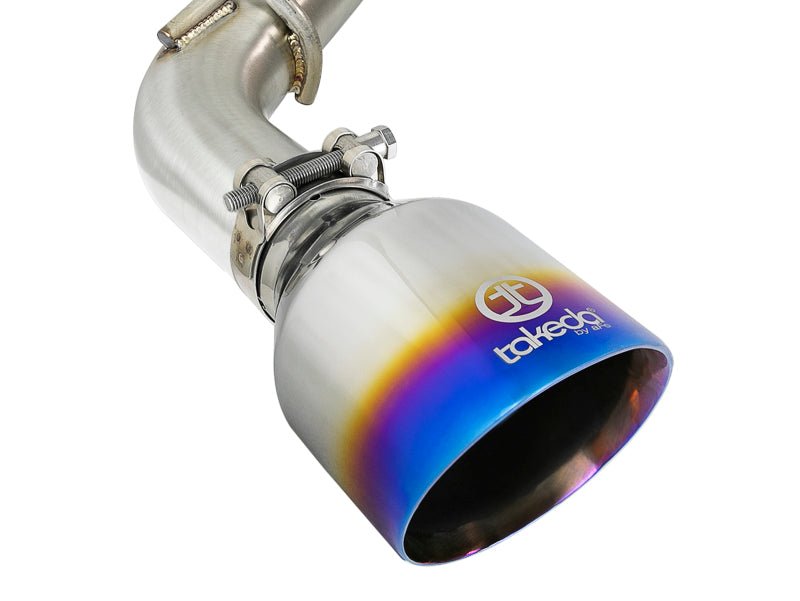 aFe POWER Takeda 2.5in 304 SS CB Exhaust w/ Blue Flame Tips 17-21 Infiniti Q60 V6-3.0L | tt | 49-36134NM-L - JDMuscleCat Back Exhaust Systemafe49-36134NM-L