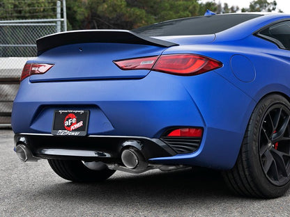 aFe POWER Takeda 2.5in 304 SS CB Exhaust w/ Carbon Fiber Tips 17-21 Infiniti Q60 V6-3.0L | tt | 49-36134NM-C - JDMuscleCat Back Exhaust Systemafe49-36134NM-C