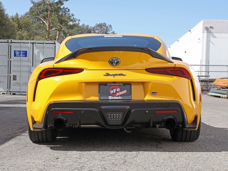 aFe Power Takeda 2.5in-3in 304 SS CB Exhaust w/ Black Tips Toyota Supra 2.0L 2021 | 49-36050-B - JDMuscleCat Back Exhaust Systemafe49-36050-B