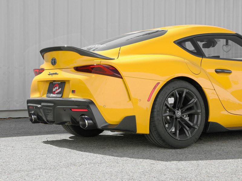 aFe Power Takeda 2.5in-3in 304 SS CB Exhaust w/ Carbon Tips Toyota Supra 2.0L 2021 | 49-36050-C - JDMuscleCat Back Exhaust Systemafe49-36050-C