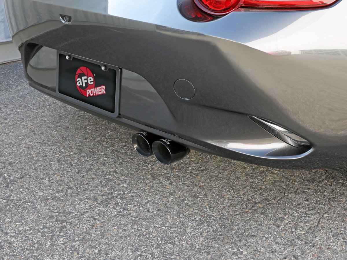 aFe Takeda 16-22 MX-5 Miata 2-1/2 in to 2-1/4 in 304 Stainless Steel Axle-Back Exhaust with Black Tip | 49-37004-B - JDMuscleAxle Back Exhaustsafe49-37004-B
