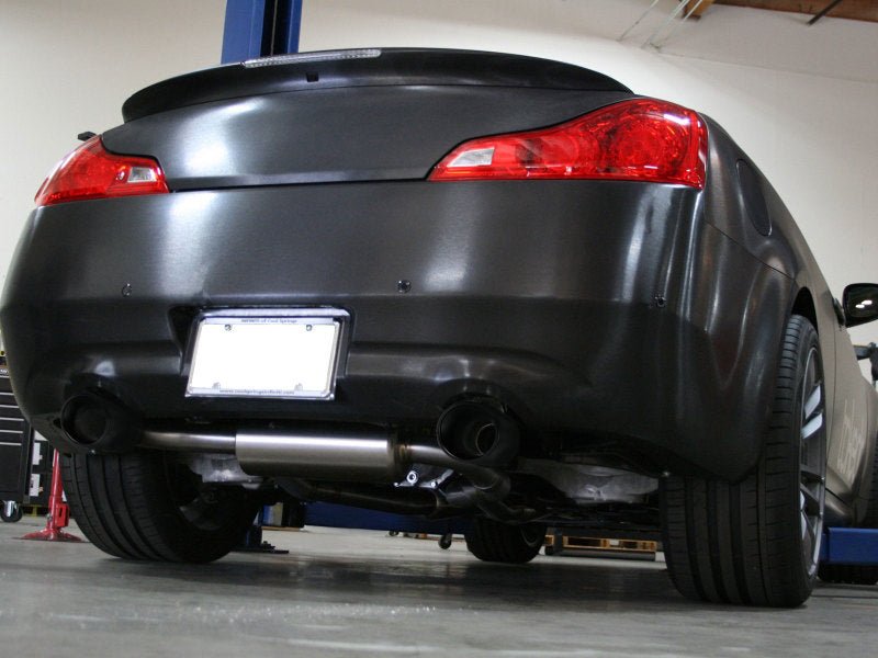 aFe Takeda 2-1/2 in 304 SS Cat-Back Exhaust System w/ Black Tips Infiniti G37 2008-2013 / Q60 V6-3.7 2014-2015 | 49-36103-B - JDMuscleCat Back Exhaust Systemafe49-36103-B