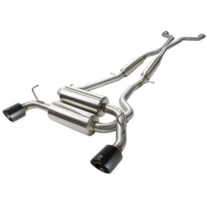 aFe Takeda 2-1/2 in 304 SS Cat-Back Exhaust System w/ Black Tips Infiniti G37 2008-2013 / Q60 V6-3.7 2014-2015 | 49-36103-B - JDMuscleCat Back Exhaust Systemafe49-36103-B