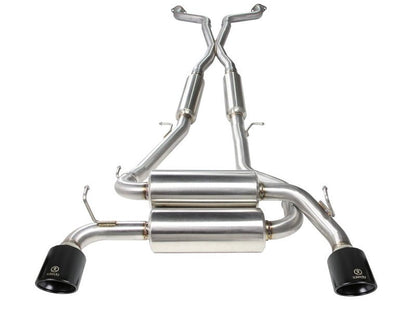 aFe Takeda 2-1/2 in 304 SS Cat-Back Exhaust System w/ Black Tips Infiniti G37 2008-2013 / Q60 V6-3.7 2014-2015 | 49-36103-B - JDMuscleCat Back Exhaust Systemafe49-36103-B