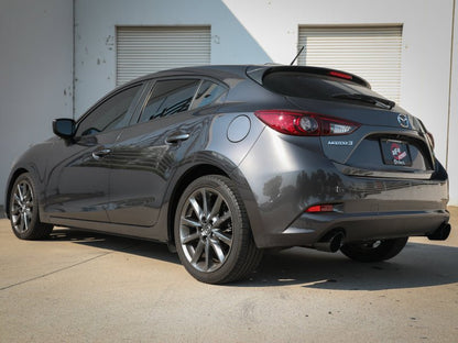 aFe Takeda 2 - 1/2 in 304 Stainless Steel Axle - Back Exhaust System with Black Tip Mazda Mazdaspeed 3 2014 - 2018 | 49 - 37014 - B - JDMuscleAxle Back Exhaustsafe49-37014-B