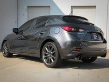aFe Takeda 2 - 1/2 in 304 Stainless Steel Axle - Back Exhaust System with Blue Flame Tips Mazda Mazdaspeed 3 2014 - 2018 | 49 - 37014 - L - JDMuscleAxle Back Exhaustsafe49-37014-L