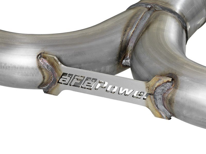 aFe Takeda 2 - 1/2 in 304 Stainless Steel Axle - Back Exhaust System with Carbon Fiber Tips Mazda Mazdaspeed 3 2014 - 2018 | 49 - 37014 - C - JDMuscleAxle Back Exhaustsafe49-37014-C