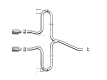 aFe Takeda 2 - 1/2in 304 SS Axle - Back Exhaust w/Polished Tips Honda Civic Sport L4 - 1.5L 2017 - 2020 | 49 - 36625 - P - JDMuscleAxle Back Exhaustsafe49-36625-P