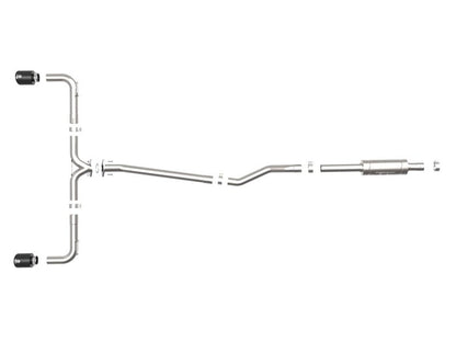 aFe Takeda 2 - 1/2in 304 SS Cat - Back Exhaust w/ Black Tips Mazda Mazdaspeed 3 L4 2.0L/2.5L 2014 - 2018 | 49 - 37015 - B - JDMuscleAxle Back Exhaustsafe49-37015-B