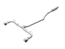 aFe Takeda 2 - 1/2in 304 SS Cat - Back Exhaust w/ Blue Flame Tips Mazda Mazdaspeed 3 L4 2.0L/2.5L 2014 - 2018 | 49 - 37015 - L - JDMuscleCat Back Exhaust Systemafe49-37015-L