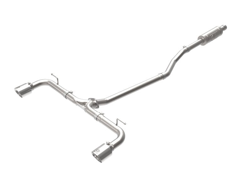 aFe Takeda 2 - 1/2in 304 SS Cat - Back Exhaust w/ Polished Tips Mazda 3 L4 2.0L/2.5L 2014 - 2018 | 49 - 37015 - P - JDMuscleCat Back Exhaust Systemafe49-37015-P