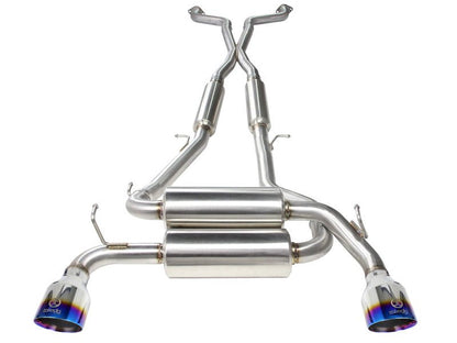aFe Takeda 2 - 1/2in 304SS Cat - Back Exhaust w/ Blue Flame Tips Infiniti G37 2008 - 2013 / Q60 V6 - 3.7 2014 - 2015 | 49 - 36103 - L - JDMuscleCat Back Exhaust Systemafe49-36103-L