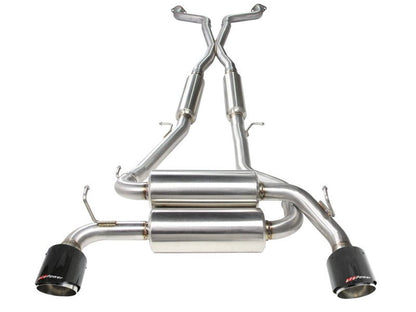 aFe Takeda 2 - 1/2in 304SS Cat - Back Exhaust w/ Carbon Fiber Tips Infiniti G37 2008 - 2013 / Q60 V6 - 3.7 2014 - 2015 | 49 - 36103 - C - JDMuscleCat Back Exhaust Systemafe49-36103-C