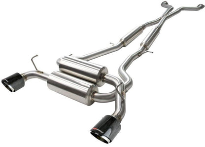 aFe Takeda 2 - 1/2in 304SS Cat - Back Exhaust w/ Carbon Fiber Tips Infiniti G37 2008 - 2013 / Q60 V6 - 3.7 2014 - 2015 | 49 - 36103 - C - JDMuscleCat Back Exhaust Systemafe49-36103-C