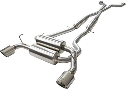 aFe Takeda 2 - 1/2in 304SS Cat - Back Exhaust w/ Polished Tips Infiniti G37 2008 - 2013 / Q60 V6 - 3.7 2014 - 2015 | 49 - 36103 - P - JDMuscleCat Back Exhaust Systemafe49-36103-P