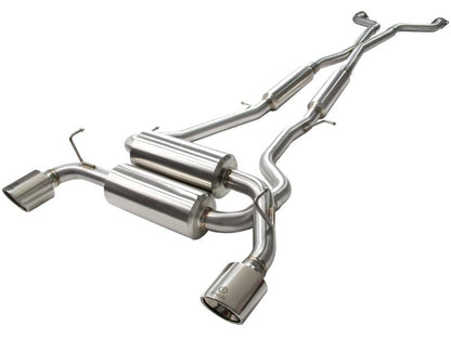 aFe Takeda 2 - 1/2in 304SS Cat - Back Exhaust w/ Polished Tips Infiniti G37 2008 - 2013 / Q60 V6 - 3.7 2014 - 2015 | 49 - 36103 - P - JDMuscleCat Back Exhaust Systemafe49-36103-P