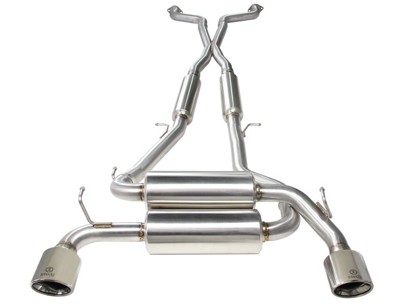 aFe Takeda 2 - 1/2in 304SS Cat - Back Exhaust w/ Polished Tips Infiniti G37 2008 - 2013 / Q60 V6 - 3.7 2014 - 2015 | 49 - 36103 - P - JDMuscleCat Back Exhaust Systemafe49-36103-P
