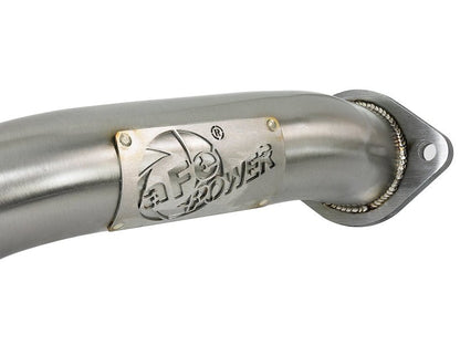 aFe Takeda 2.5in 304 SS Axle-Back Exhaust w/ Blue Flame Tips Infiniti Q50 V6-3.0L 2016-2018 | 49-36130NM-L - JDMuscleAxle Back Exhaustsafe49-36130NM-L