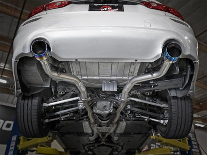 aFe Takeda 2.5in 304 SS Axle-Back Exhaust w/ Blue Flame Tips Infiniti Q50 V6-3.0L 2016-2018 | 49-36130NM-L - JDMuscleAxle Back Exhaustsafe49-36130NM-L