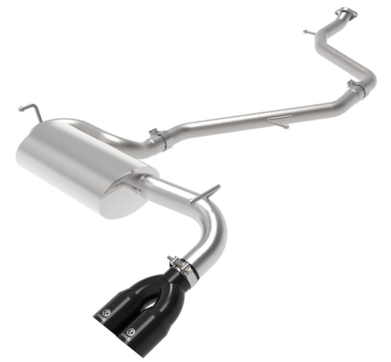 aFe Takeda 2.5in 304 Stainless Steel Cat - Back Exhaust w/ Black Tip Toyota C - HR 2.0L 2018 - 21 / GR Supra 2020+ | 49 - 36044 - B - JDMuscleCat Back Exhaust Systemafe49-36044-B