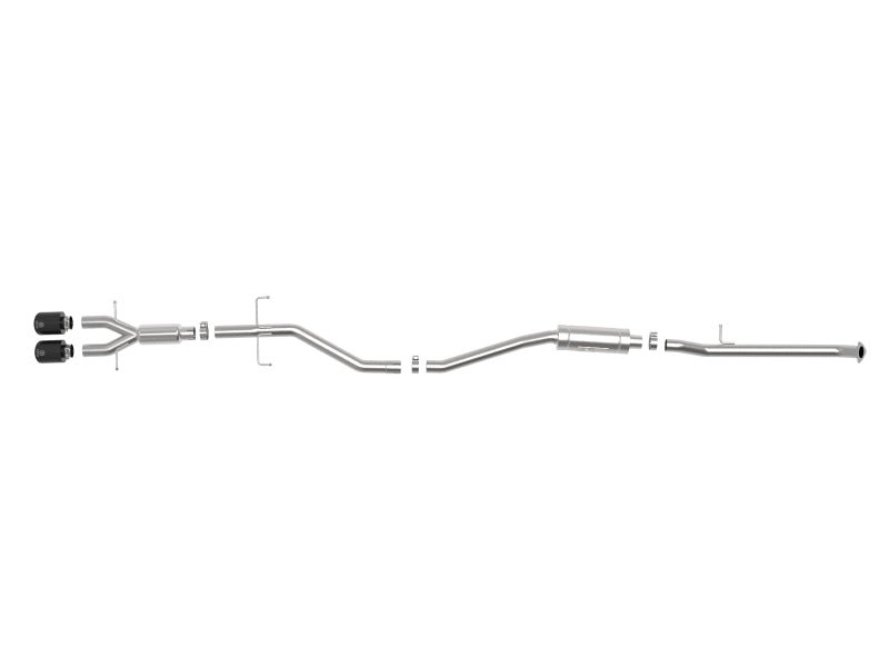 aFe Takeda 2.5in 304SS Cat - Back Exhaust System w/ Black Tips Honda Civic Si 2017 - 2020 | 49 - 36619 - B - JDMuscleCat Back Exhaust Systemafe49-36619-B